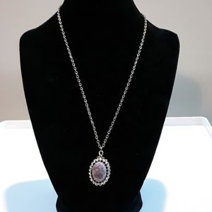 New necklace with purple pendent